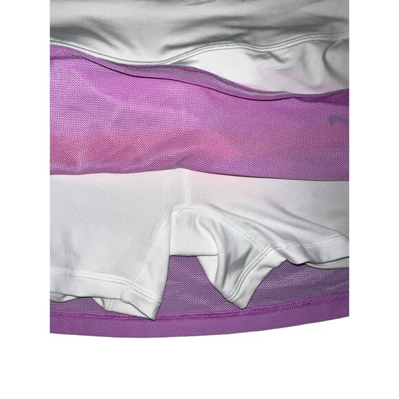 Nike Dri Fit Color Block Tennis athletic skort size medium Purple Slim fit NWT - Picture 5 of 8